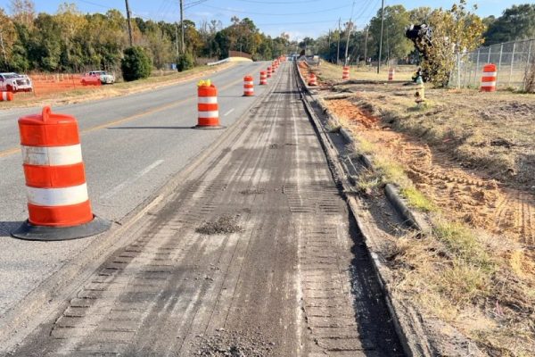 Progress on MLK Jr Avenue. Looking south from Butcher's Lane. December 6, 2025